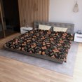 thumbnail image 5 of Spooky Floral Halloween Microfiber Duvet Cover - Pink + Black, 5 of 5