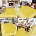 thumbnail image 5 of Rectangle Area Rugs 5 x 8 Ft, Yellow Retro Greek Key Non-Slip Residential Carpet, Geometric Greece Ancient Rustic Indoor Crawling Mats Runner Rugs for Living Room/Dining Room/Bedroom, 5 of 8