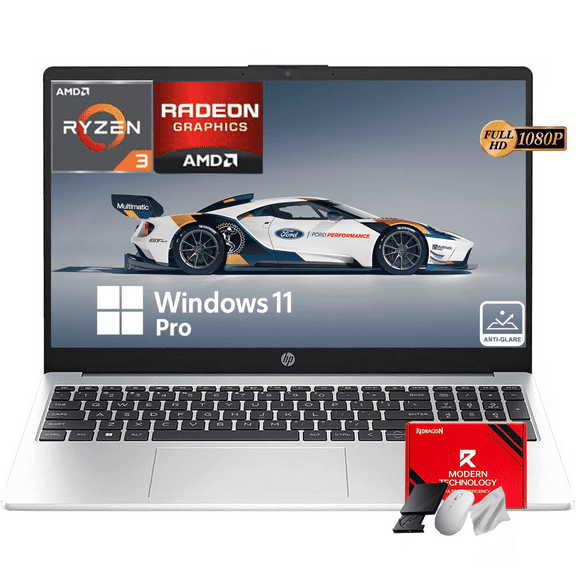 HP 255 G10 15.6" FHD Business Laptop, AMD Ryzen 3 7330U, AMD Radeon Graphics, 16GB DDR4|512GB SSD, Win 11 Pro