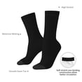 thumbnail image 2 of Yiaed Black Print Great elasticity Crew Socks Sports socks for Men and Women, 2 of 5