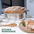 thumbnail image 5 of MAGNAWARE 8qt Lightweight Cast Aluminum Oval Dutch Oven, Silver, 5 of 10