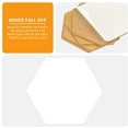 thumbnail image 7 of 8 Pack Hexagon Bulletin Boards Cork Tiles Board with Sticky Back Message Memo Board with Extra 50 Pins, 7 of 7