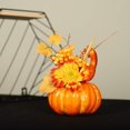 thumbnail image 4 of Juego de 3 decoraciones de mesa que incluyen calabaza artificial para decoraciones de otoño de Acción de Gracias de Halloween (cada pieza tiene una forma diferente), 4 of 5