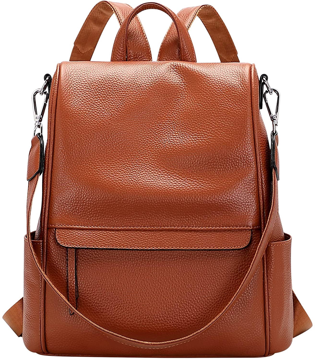 AIMTYD Genuine Leather Backpack Purse 