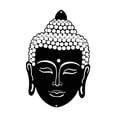 thumbnail image 2 of Decoración de pared con cabeza de Buda, letrero budista para meditación, salón de té, , adorno colgante para interior y exterior, baño, cerca,, 2 of 8
