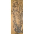 thumbnail image 2 of Sir Edward Coley Burne-Jones 9x18 Black Ornate Wood Framed Double Matted Museum Art Print Titled - The Tiburtine Sibyl, 2 of 5