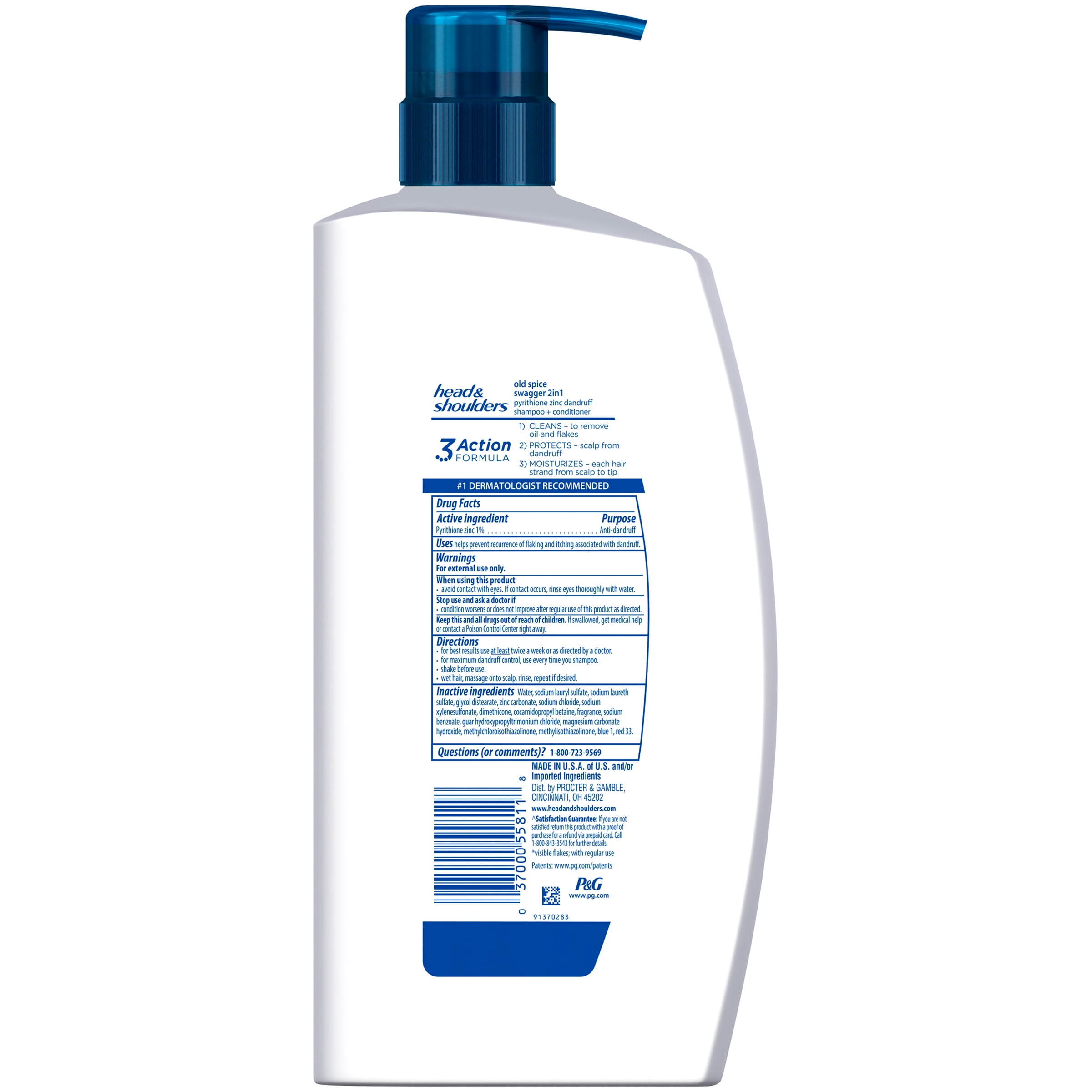 Head and Shoulders Old Spice Swagger 2-in-1 Anti-Dandruff Shampoo + Conditioner for Men 32.1 fl oz