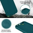 thumbnail image 5 of iPhone 13 Case,Phone Case iPhone 13,Slim Fit Liquid Silicone Soft Gel Rubber Lightweight Microfiber Lining Shockproof Anti-Scratch Protective Phone Cover for iPhone 13 6.1'' 2021, Forest Green, 5 of 17