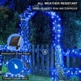 thumbnail image 4 of Guirnalda de luces solares Suddus 20 m, azul, paquete de 2, 100 LED, 4 of 9