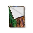 thumbnail image 2 of Colorful Soft Flannel Fleece Blanket, Rainbow Colored Rock Formation Theme Natural Beauties Composition Pastoral Image, Cozy Plush for Indoor and Outdoor Use, 70" x 90", Multicolor, by Ambesonne, 2 of 6