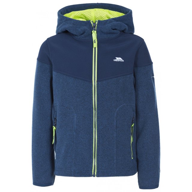 Trespass - Chaqueta polar con cremallera modelo Bieber para niños (Tono Marino) Trespass UTTP3116_navytone