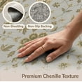 thumbnail image 6 of ODIKA 8'x10' Washable Area Rug Durable, Non-Slip Green Beige Sage Floral Medallion Elegant Botanical Motif with Ornate Border for Living Room, Under Sectional, Family, 6 of 7