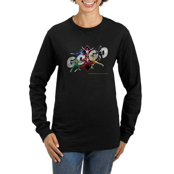 CafePress - Mighty Morphin Power R Women's Long Sleeve T Shirt - Women's Long Sleeve Graphic Tee Casual Fit