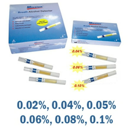 Disposable Breath Alcohol Tube - 0.02% (Best Way To Mask Alcohol Breath)