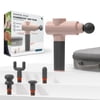 Sharper Image® Powerboost® Deep Tissue Percussion Massager Full Body Massage Gun, with 5 Interchangeable Attachments, Blush
