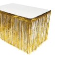 thumbnail image 3 of Honganda Foil Fringe Metallic Table Skirt Party Graduate Wedding Decor, 3 of 7