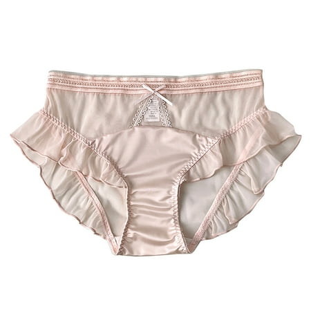 Yuzhih Women s Panties Comfortable Stretchy Briefs Cute Ruffle Smoothing Panty Breathable Soft Underwear