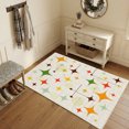 thumbnail image 3 of Area Rugs 4'x6'. Middle Century Carpet Runner Indoor Outdoor Rugs Home Decor Aesthetic, Geometric Abstract Boho Stripeds Non Slip Mats Washable Accent Rug for Living Room Bedroom, 3 of 8