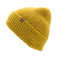 thumbnail image 3 of Empire Cove Womens Ribbed Knit Cuff Beanie Mustard, 3 of 3