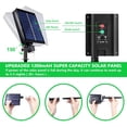 thumbnail image 5 of Morttic Solar Fairy Lights Outdoor ,Waterproof 33ft 100 LED Solar String Lights 8 Modes Dark Green Leather Wire Lights for Tree Garden Patio Wedding Party Yard Christmas Decor Warm White, 5 of 9