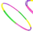 thumbnail image 1 of 30" Adjustable Kids Exercise Hoop Detachable 3-16 Child Fitness Hoop Toy, Multi-Color, 1 of 6