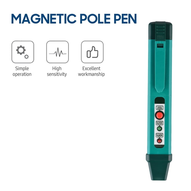 Meter Magnetic Pole Pen Polarity Tester N/S Pole Identify Tool North and South Magnetic Pole Identifier Magnet Detector