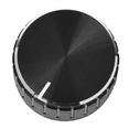 thumbnail image 2 of 5X Black Aluminum Volume Control Amplifier Knob Wheel, 2 of 5