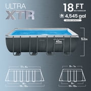 INTEX 18ft x 9ft x 52in Ultra XTR Above Ground Pool, Floats (4 Pack), Coolers (2 Pack)