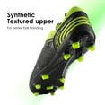 thumbnail image 3 of Tacos de Fútbol para Hombre DREAM PAIRS Negro Verde Neón Talla 12, 3 of 6