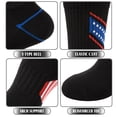 thumbnail image 4 of COOPLUS Mens Crew Socks Cushioned Athletic Running Work Socks Moisture Wicking Daily Comfort 6 Pairs for Men, 4 of 8