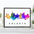 thumbnail image 1 of Pera Print Kolkata Skyline India Poster, Kolkata Cityscape Painting, Kolkata India Poster, Cityscape and Landmark Print, Home Wall Art, Office Wall Decor - 16x24 Inches, 1 of 1