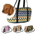 thumbnail image 2 of Transportín clásico para mascotas para perros pequeños, cómodo y suave, para cachorros, gatos, perros, mochila, bolsa de viaje para exteriores, bolsa tipo bandolera para mascotas, suministros para mas, 2 of 5
