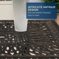 thumbnail image 6 of Hassch 35.43-Inch Square Aluminum Bistro Table in Bronze, Outdoor Patio Table with 2" Umbrella Hole, Weather-Resistant for Garden Deck Balcony, 6 of 10