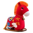 thumbnail image 1 of Peluche de caballo para año Nuevo Chino 2026. Decoración para Festival de . Regalo simbólico cultural. Ligero y versátil. Mascota del 32 cm, 1 of 9