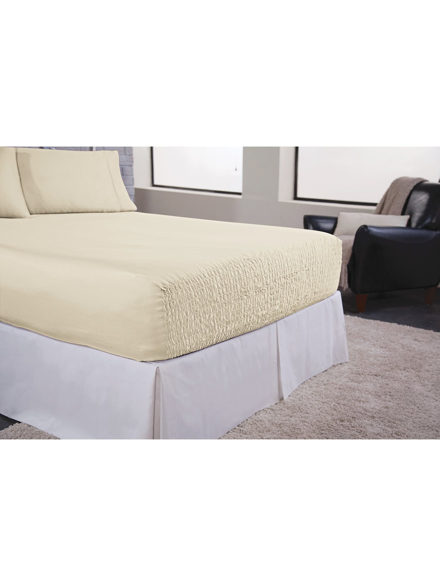 JLI BedTite Microfiber Sheet Set Stretch Bedding Includes 1 Fitted S