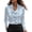 3-Blue, variant on Trendy Floral Print Elegant Draped Neck Blouse Lightweight Lapel Collar Long Sleeve Business Casual Shirt Soft Comfortable Trendy Ladies Work Tops 2-Black XS
