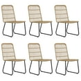 thumbnail image 3 of vidaXL Patio Dining Set Seat Black/Oak and Black 3/5/7/9 Piece Multi Sizes, 3 of 11