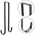thumbnail image 2 of Casewin 15 Inches Double Sided Wreath Hanger Over The Door - Large Wreath Metal Hook for Christmas Wreath Front Door Hanger - Holds 2 Wreaths with This 2 Sided Hanger - Premium Sturdy Metal Black, 2 of 8