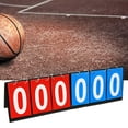 thumbnail image 4 of 6 Digits Scoreboard Scoring Portable Sports Scorekeeper Scoring Board for Basketball Badminton Volleyball Tennis Red, 4 of 8