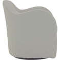 thumbnail image 3 of Pemberly Row Traditional 19"H Fabric Swivel Barrel Chair in Cream, 3 of 4