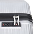 thumbnail image 3 of 3 Piece Silver Luggage Set Abs Hardside Spinner Wheel Suitcase, 3 of 6