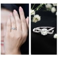 thumbnail image 3 of Rosec Jewels Lab Grown Diamond Infinity Promise Engagement Ring 1 Carat - 6 mm - EF-VS Quality, 10K White Gold, US 7.00, 3 of 9