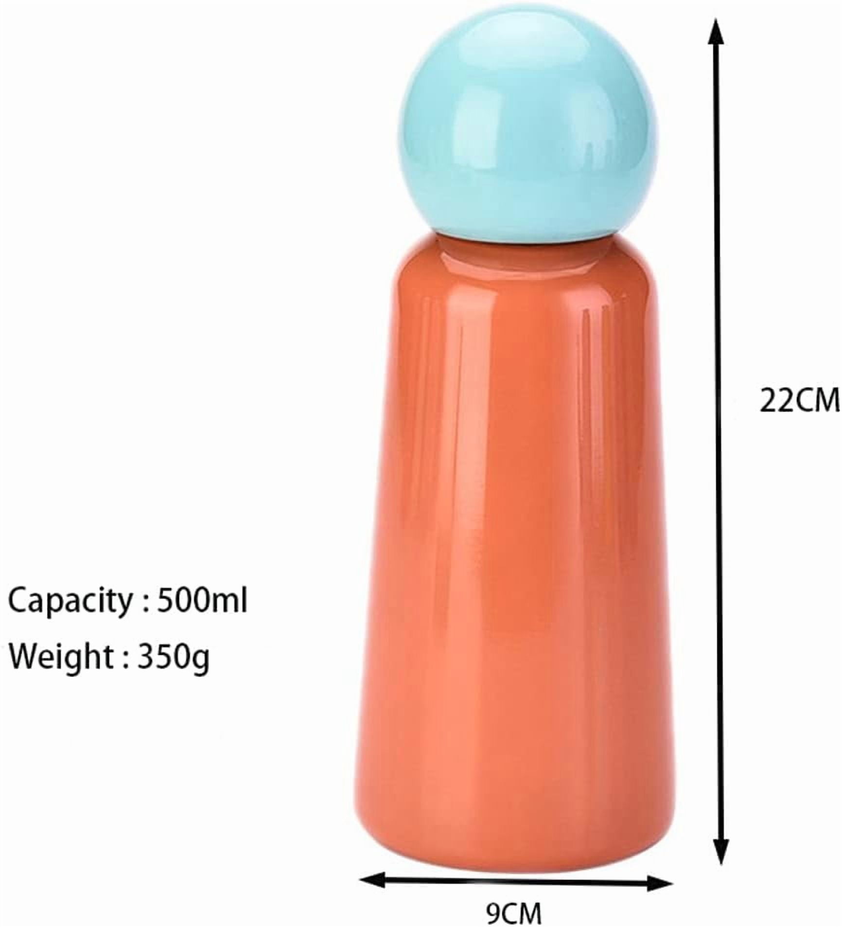 CATPAN 17 oz About 500 ML Stainless Steel Water Bottle - Vacuum Insulated Water Bottle -Hot&cold Drink Metal Water Flask,BPA Free (Powder blue)