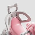 thumbnail image 2 of 4-in-1 Convertible Rocking Horse Balance Bike Ride On Toy with Push Handle, Backrest, Balance Board, 4 Wheels, Sound Button for Toddlers 1-3 -Pink, 2 of 15