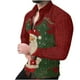 thumbnail image 2 of Seeotter Men Women Button Down Shirts Christmas Long Sleeve Funny Ugly Xmas Graphic Blouse Casual Shirts Holiday Tee, 2 of 7