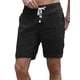 thumbnail image 1 of CVLIFE Pantalones cortos de lino casuales para hombre Pantalones capri de playa de verano Pantalones cortos con cordón de cintura elástica CVLIFE Casual, suelto, 1 of 3