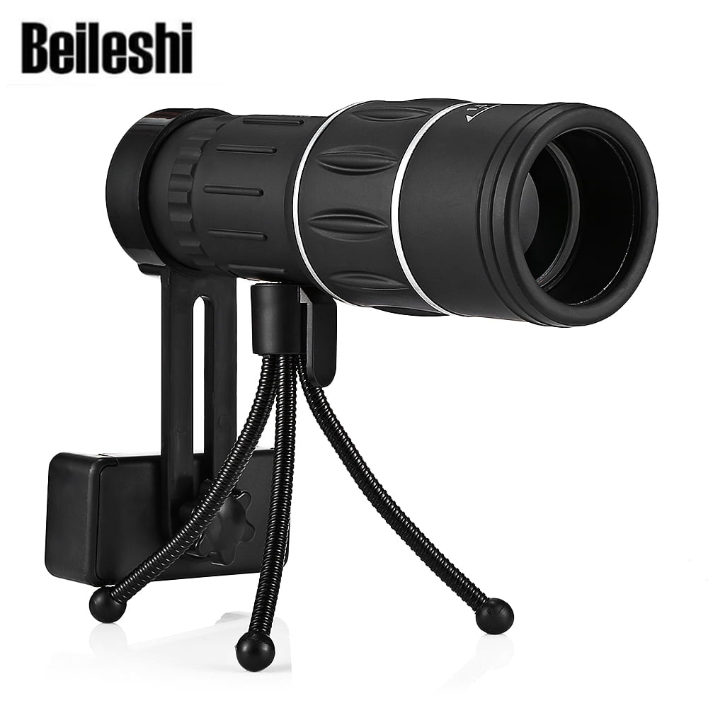 Beileshi 16x52 Monocular Telescope Dual Focus Adjusting Low Night Light Vision