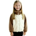thumbnail image 3 of Rvasteizo Girls Jacket Sweet Fleece Zip Up Fleece Lined Light Warm Long Sleeve Coat for 1 to 10Years, 3 of 5