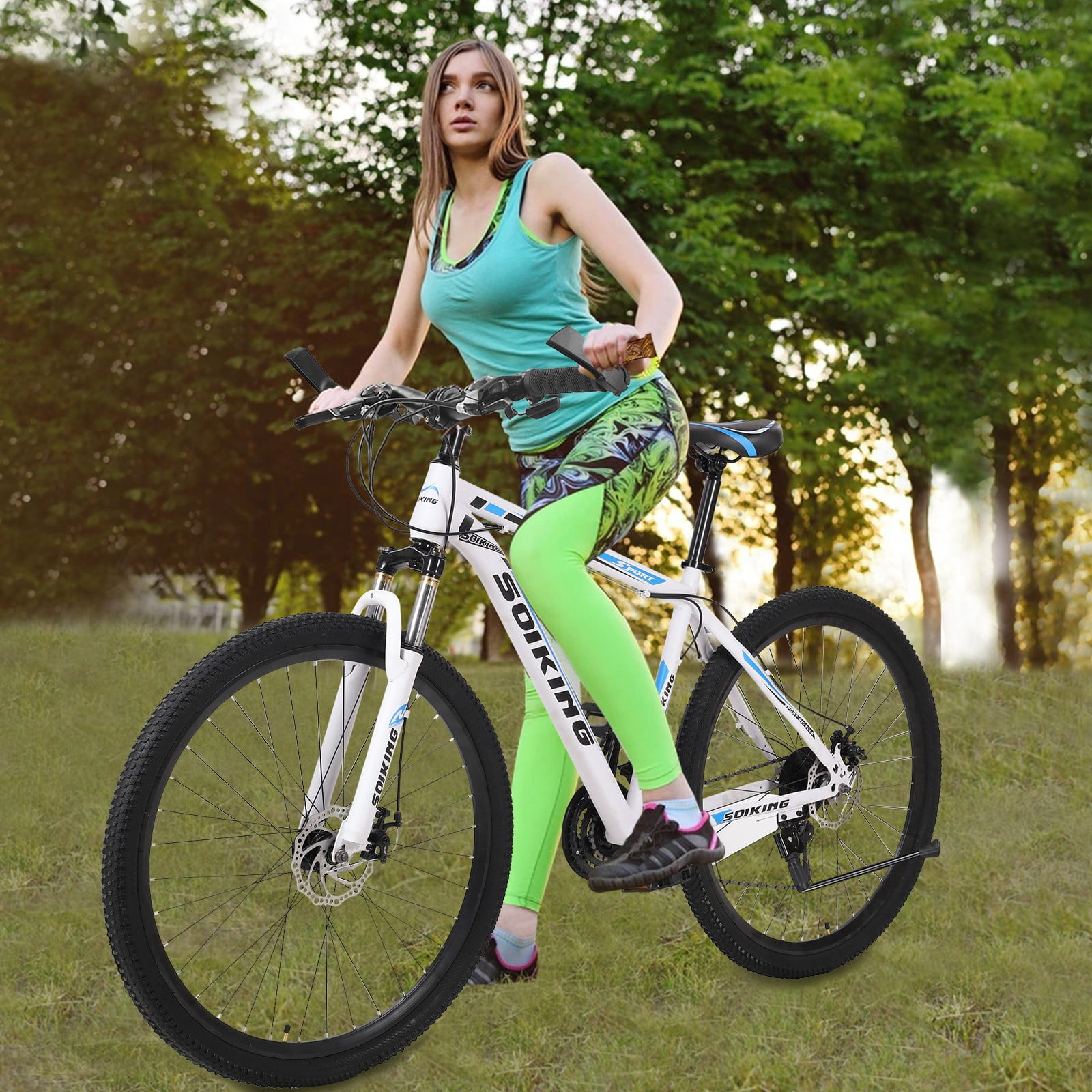 Buy Sunvit 29 inch Adult Mountain Bikes21 Speed White Bicycles for