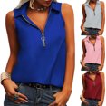 thumbnail image 2 of Basic Tank Tops for Women Ribbed Vintage Plain Color Womens Summer Tank Tops Spaghetti Strap Breathable Round Neck Sleeveless Tee Camisole Vest Casual Basic Cami Shirts, 2 of 9